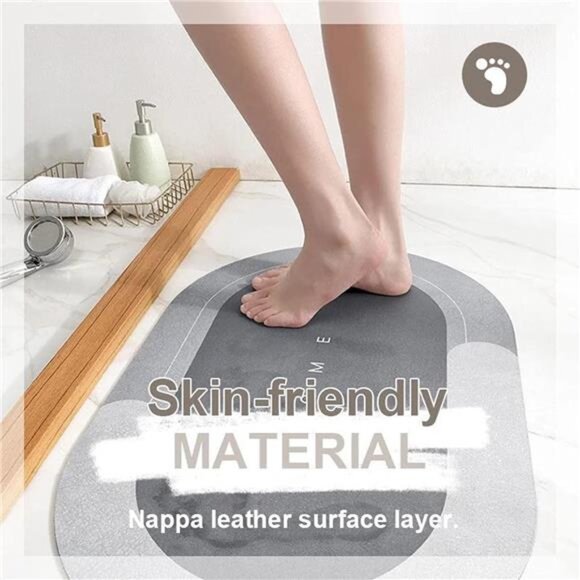 Super Absorbent Bath Mat, Quick-drying Bathroom Mats, Super Absorbent Living - Picture 2 of 7